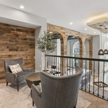 Modern Industrial Breath Taking Basement - Ashburn