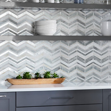Rowayton Transitional Beach House - Butler's Pantry