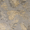 5'X8' Grey Hand Tufted Tropical Palms Indoor Area Rug