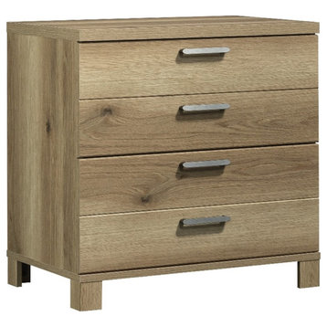 Pemberly Row Engineered Wood Lateral File Cabinet in Timber Oak