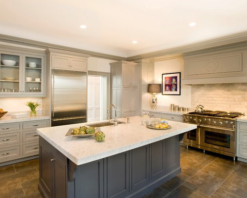 Gray Kitchen Cabinets | Houzz