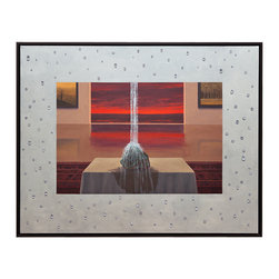 Ron Porter Painting Water Falling on Rock - Paintings