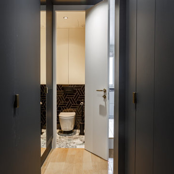 Rénovation complète d'un appartement de 41m² dans un esprit contemporain et japo