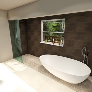 Big Bear House | Modern Rustic Cabin Bathroom Design