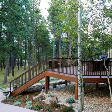 Black Forest Fireplace, Deck, Patio, Hot Tub Renovation