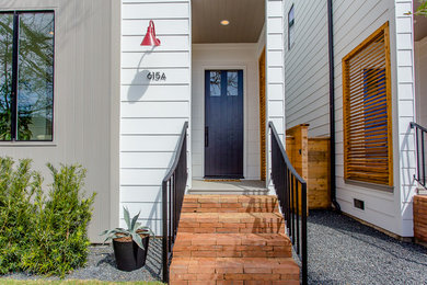 Entryway - transitional entryway idea in Houston