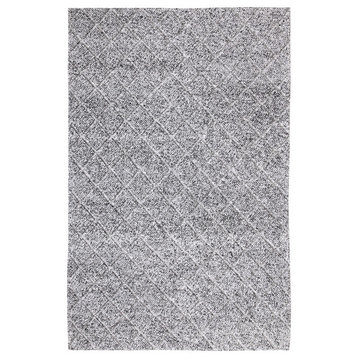 Zest 40801-900 Area Rug, Charcoal And Gray, 2'x4'