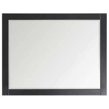 Florence Rectangular Bathroom/Vanity Framed Wall Mirror, Espresso, 48"