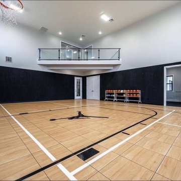 Stunning SNAPSPORTS® Indoor Home Basketball Gym