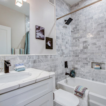 Bathroom Remolded with Stand Alone Tub, Walk-in Shower, Sink, Cabinet, Buchanan