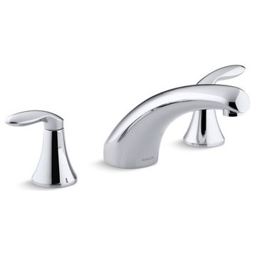 Kohler Coralais Deck-Mount Bath Faucet Trim w/ 8" Spouts, Polished Chrome