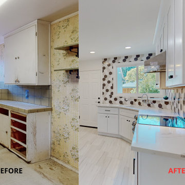 Before and After Full Kitchen Remodel