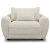 Parker Living Utopia Mega Ivory Chair and A Half With lumbar pillow