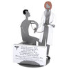 Female Doctor With Patient Business Card Holder and Metal Figurine