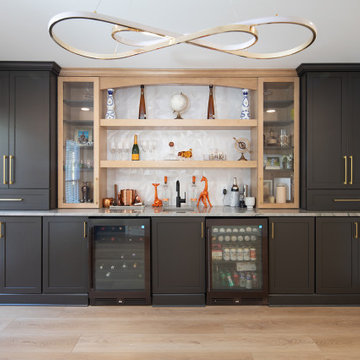 Transitional Kitchen & Bar Design Charlotte, NC