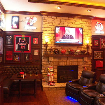 Stunning Bridgetown Sports Bar...in the Family Room!