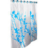 Blossom Shower Curtain - Vivid Blue