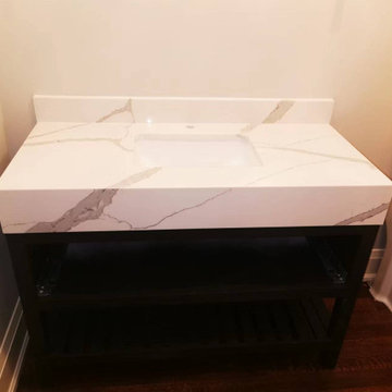 Bathroom Countertop Vanity Installation
