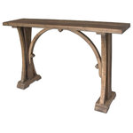 Uttermost - Uttermost Genessis 54 x 33" Reclaimed Wood Console Table - Solid, Reclaimed Fir Wood In Natural, Sun Bleached Finish With Light Antiquing Glaze. Solid Wood Will Continue To Move With Temperature And Humidity Changes, Which Can Result In Small Cracks And Uneven Surfaces, Adding To Its Authenticity And Character.