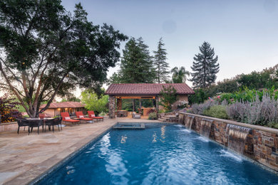 Inspiration for a mediterranean pool remodel in San Francisco
