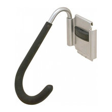 Outdoor storeroom track hooks