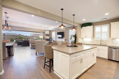 Example of a trendy home design design in San Diego