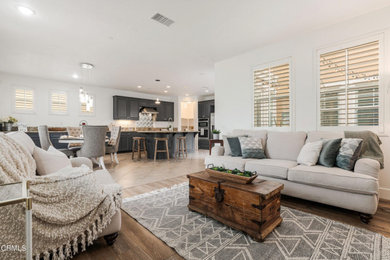 Inspiration for a coastal living room remodel in Los Angeles