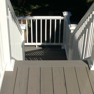 TimberTech Terrain (Silver Maple) - Azek Premier (White) - Leawood, Kansas