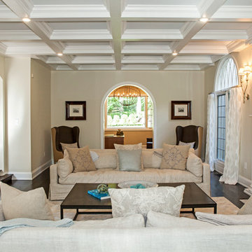 Villanova, PA:  Living room with view to Study