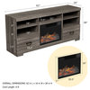 Electric Fireplace TV Stand for TVs up to 65" Media Console With Shelves