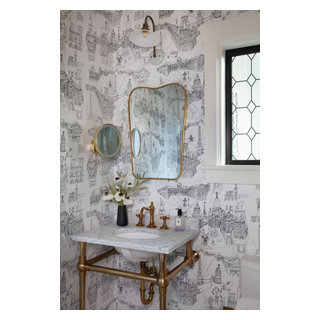 La Vuelta - Traditional - Powder Room - Santa Barbara - by Hayley ...