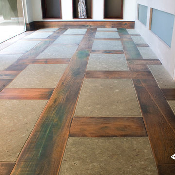 Hallways by IndoTeak Design.