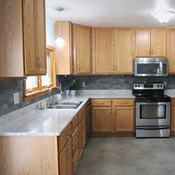 Granite Countertops In Stream White