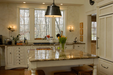 Inspiration for a transitional kitchen remodel in New York
