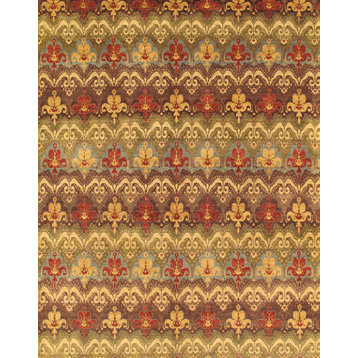 Ikat Collection Hand-Knotted Lamb's Wool Area Rug, 12'x14'11"
