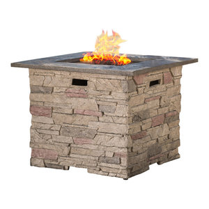 Gdf Studio Tundra Square Fire Pit Rustic Fire Pits By Gdfstudio