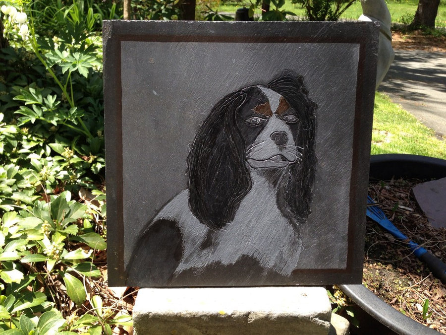 Stone Tile: Pet Memorial & Commemorative stone- Art in the Garden