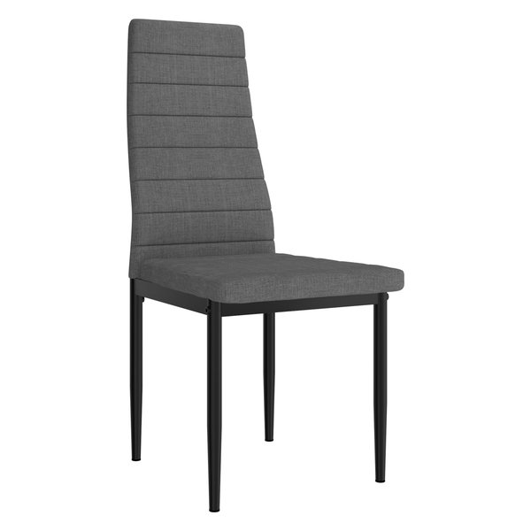 Set of 6 Upholstered Chair, Gray