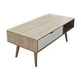 Scuna Coffee Table With Drawer, White