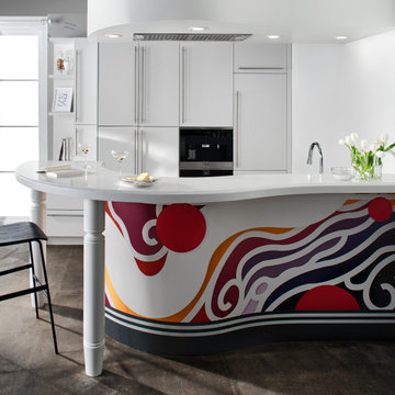 [Kitchen Cabinet] MDF Frosty White