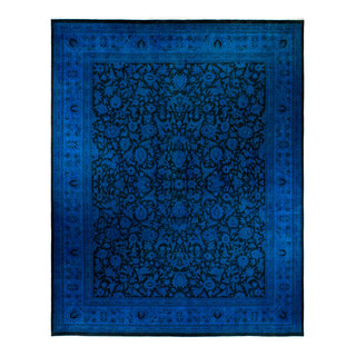 Fine Vibrance, One-of-a-Kind Handmade Area Rug Black, 14'10