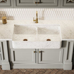 Palmetto Carrara Marble Polished Kitchen Sink 1000 - Kitchen Sinks