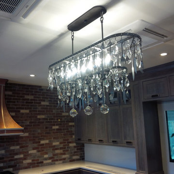 Custom Kitchen with an Aquarium