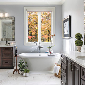 CUSTOM HOME-NORTHVILLE MICHIGAN KITCHEN AND MASTER BATH