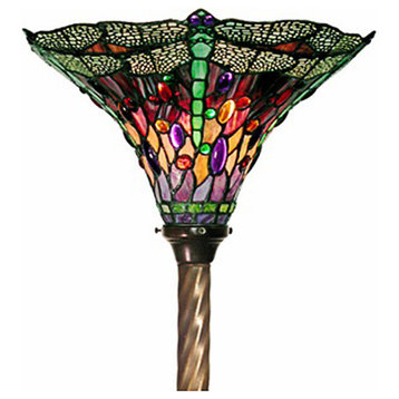 Warehouse of Tiffany Dragonfly Torchiere Lamp 1509+BB75B
