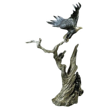Taking Flight Eagle Bronze Sculpture