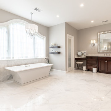 Modern and Serene Spa Master Bath in McLean, Northern Virginia