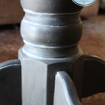 Weathered Pedestal Table