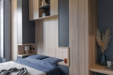 リヨンにあるトラディショナルスタイルのおしゃれな寝室のレイアウト