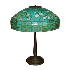 Original Tiffany Turning Leaf Table Lamp
